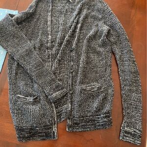 Black/White Forever 21 Knitted Cardigan. Size Small.